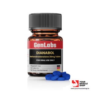 DIANABOL (D – BOL) 20MG / PER TAB – 100 TABLETS – GENLABS