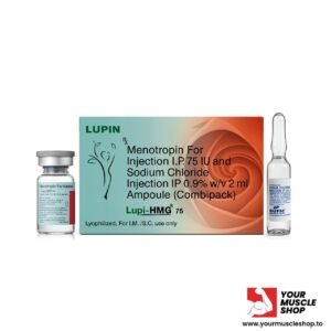 HMG – ( MENOTROPIN FOR INJECTION IP 75 IU AND SODIUM CHLORIDE INJECTION IP 0.9% W/V 2ML AMPOULE )  – LUPIN